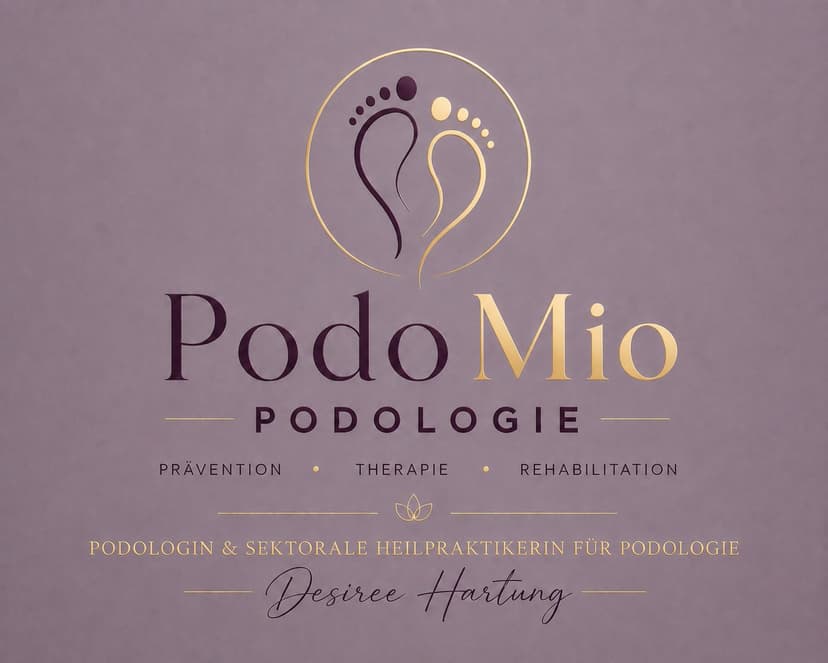 Logo der PodoMio Podologie Praxis in Querfurt